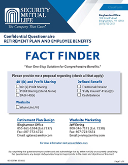 10297XX Security Mutual Life Fact Finder
